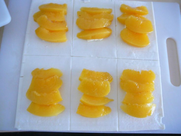 fruit on cream cheese